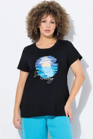 Ulla Popken T-Shirt T-Shirt Sunshine Valley Rundhals Halbarm - Verkäufer: Popken Fashion Group