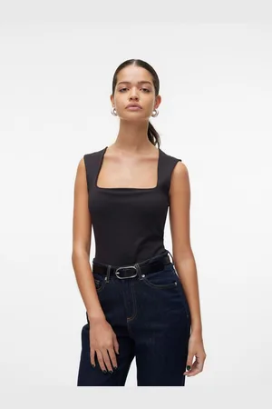 VERO MODA Shirttop VMMILLION SL SQUARE NECK TOP JRS NOOS