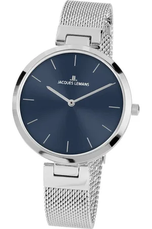 Jacques Lemans Quarzuhr Milano, 1-2110C, Armbanduhr, Damenuhr, gehärtetes Crystexglas, Edelstahlarmband