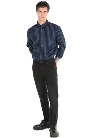 Colins Stretch-Jeans Straight Fit Mid Waist Straight Leg Herren-Denim-Jeans, 99 % Ba - Verkäufer: MegaMerchant