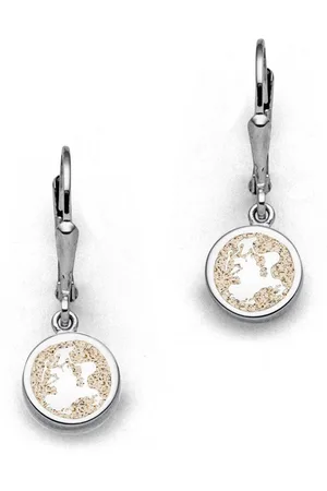DUR Ohrring-Set Schmuck: Ohrringe, Ohrhänger "Rügen", 10 mm, mit Strandsand, O5642 - Verkäufer: Strandsandschmuck