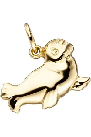 Jobo Kettenanhänger Anhänger Robbe, 585 Gold