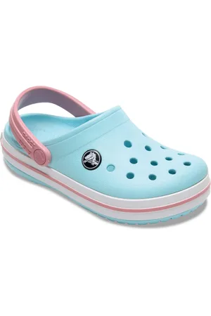 Crocs Crocband Clog K Clog, Sommerschuh, Schlappen, Hausschuh, Badeschuh mit Kontrast-Akzenten