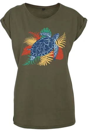 Youth Designz Print-Shirt "Bunte Schildkröte" Damen T-Shirt Statement oder Geschenk Frauen Motiv mit stylischen Aufdruck für Frauen - Verkäufer: EmDa Trading GmbH