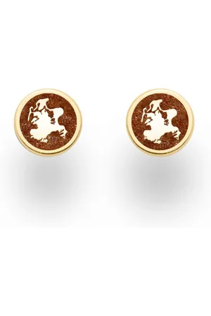 DUR Ohrring-Set Schmuck: Ohrringe, Ohrstecker "Rügen", 9 mm, mit Bernsteinsand, ve - Verkäufer: Strandsandschmuck