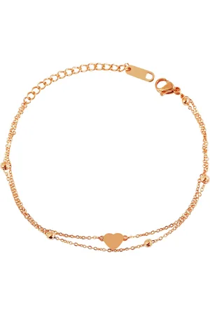 Akzent Edelstahlarmband Hillary Armband aus Edelstahl, Herzelement, roségoldfarben (Einzeln), Damen Armband - Verkäufer: Shaghafi GmbH