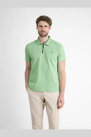 Lerros Poloshirt Herren Poloshirt mit Reißverschlusskragen