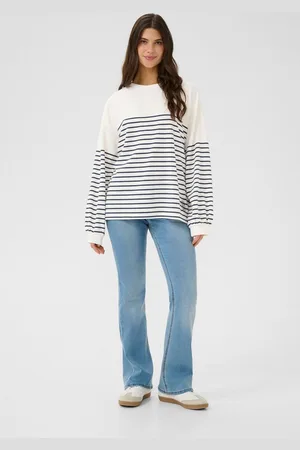 Cream Fleecepullover Sweatshirt CRSin - Verkäufer: DK Company