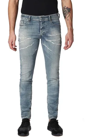 Diesel Skinny-fit-Jeans Sleenker 0689M Herren Jeans Hose Slim Skinny - Verkäufer: fashion4smile