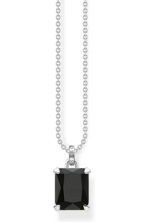 Thomas Sabo Kette mit Anhänger Schwarzer Stein Silber - Verkäufer: uhrcenter
