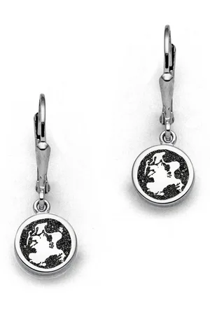 DUR Ohrring-Set Schmuck: Ohrringe, Ohrhänger "Rügen", 10 mm, mit Lavasand, O5643 - Verkäufer: Strandsandschmuck