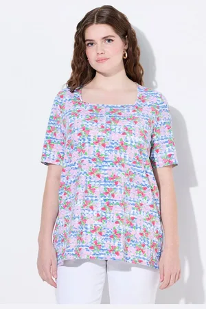 Ulla Popken T-Shirt T-Shirt Erdbeeren Classic Carré-Ausschnitt Halbarm - Verkäufer: Popken Fashion Group