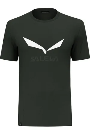 Salewa Funktionsshirt SOLIDLOGO DRY M T-SHIRT. DARK OLIVE MELANGE - Verkäufer: Intersport MuM