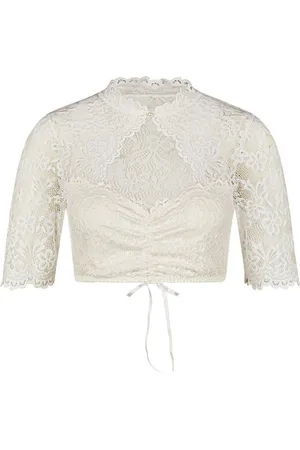 Nina Von C. Dirndlbluse Spitzen Dirndlbluse 