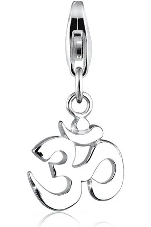Elli Charm-Einhänger Om Kraftsymbol Talisman 925 Sterling Silber, Om - Verkäufer: JULIE & GRACE GmbH