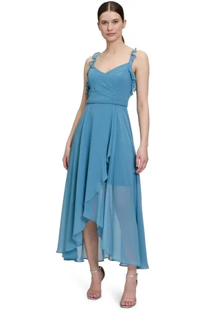 Vera Mont Abendkleid Abendkleid mit Volant Wickel-Design