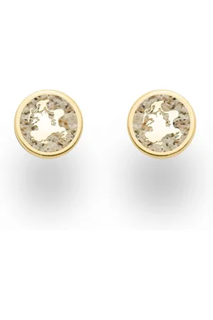 DUR Ohrring-Set Schmuck: Ohrringe, Ohrstecker "Rügen", 9 mm, mit Strandsand, vergo - Verkäufer: Strandsandschmuck