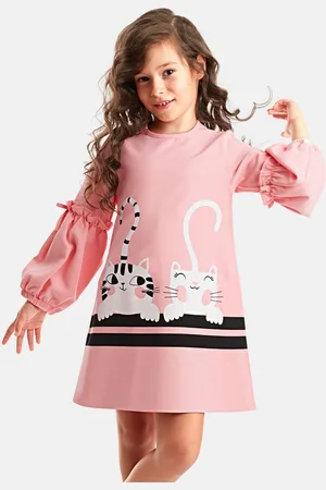 Denokids Sommerkleid Cute Friends mit Katzenaufdruck