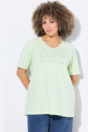 Ulla Popken T-Shirt T-Shirt Santa Monica A-Linie V-Ausschnitt Halbarm - Verkäufer: Popken Fashion Group