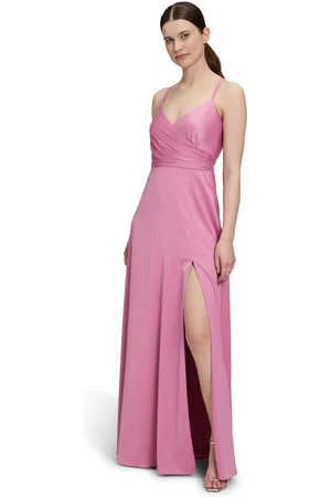 Vera Mont Abendkleid Abendkleid mit V-Ausschnitt Schlitz