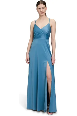 Vera Mont Abendkleid Abendkleid mit V-Ausschnitt Schlitz