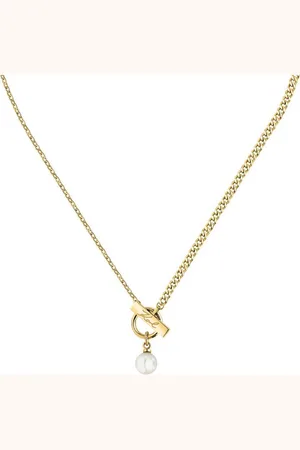 Karl Lagerfeld Collier Damen-Kette Edelstahl Kunstperle - Verkäufer: CHRIST Juweliere und Uhrmacher seit 1863 GmbH