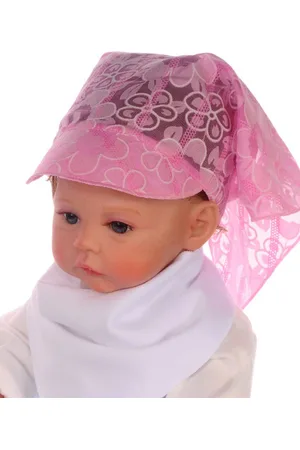 La Bortini Bandana Baby und Kinder Kopftuch in mit Blumen Muster, leicht, weich, gemustert, 42-46cm Kopfumfang - Verkäufer: A&O Baby-und Kindermoden