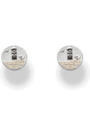 DUR Ohrring-Set Schmuck: Ohrringe, Ohrstecker Strandwellen "Pilsumer Leuchtturm" - Verkäufer: Strandsandschmuck