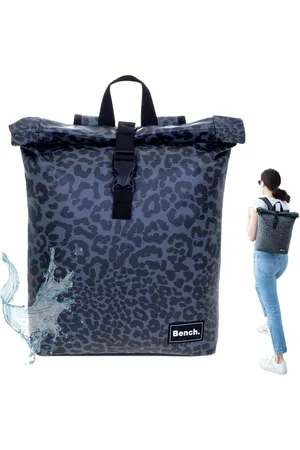 Bench Freizeitrucksack Rucksack Damen Hydro Compact aus Plane wetterfest Outdoor, kleines Laptop Fach Daypack Büro Freizeit 64222 + Etui - Verkäufer: Sporttaschenshop