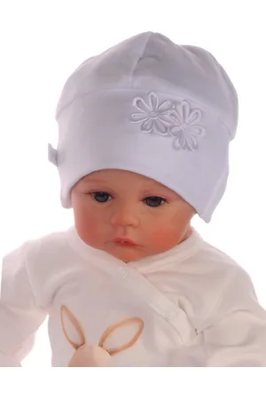 La Bortini Erstlingsmütze Baby Mütze in mit Blumen Haube in Übergangsmütze festlich, 32 34 35 36 37 38 39 40 41 42 43 44 45 46 47 48 49 50 52 - Verkäufer: A&O Baby-und Kindermoden