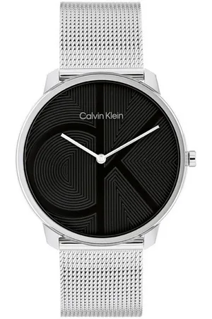 Calvin Klein Quarzuhr CK ICONIC 40 mm 25300012, Armbanduhr, Damenuhr, Herrenuhr, Edelstahlarmband, analog