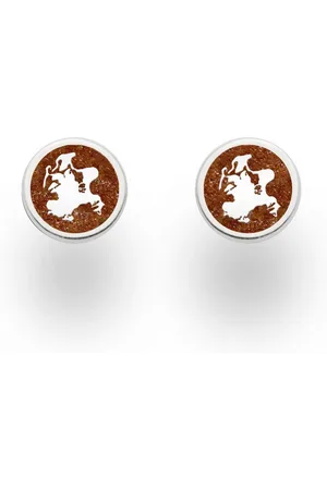 DUR Ohrring-Set Schmuck: Ohrringe, Ohrstecker "Rügen", 9 mm, mit Bernstein, O5651 - Verkäufer: Strandsandschmuck
