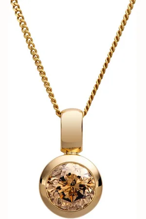 Orolino Kette mit Anhänger 750/- Gelbgold 1 Brillant braun 2,0 ct.