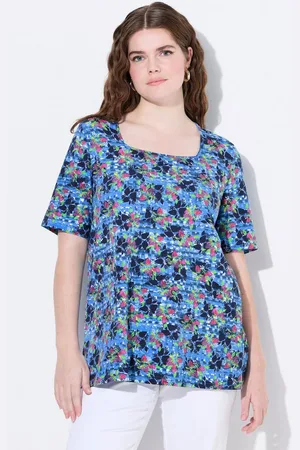 Ulla Popken T-Shirt T-Shirt Erdbeeren Classic Carré-Ausschnitt Halbarm - Verkäufer: Popken Fashion Group