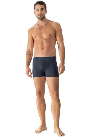 Mey Boxershorts Shorty Serie Blue Check, 37370 mit Logo auf dem Taillenbund - Verkäufer: dein-waescheshop24