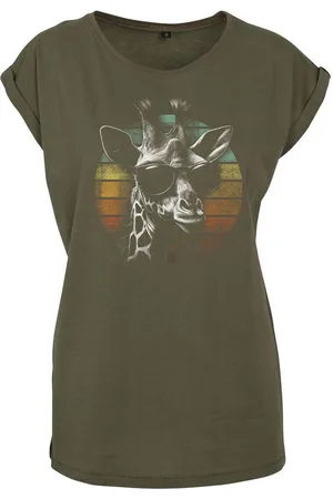 Youth Designz Print-Shirt "Retro Giraffe" Damen T-Shirt als Statement oder Geschenk Frauen Motiv mit stylischen Retro Aufdruck für Frauen - Verkäufer: EmDa Trading GmbH