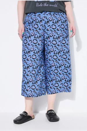 STUDIO UNTOLD Culotte Culotte Wide Legs Leoprint Elastikbund - Verkäufer: Popken Fashion Group