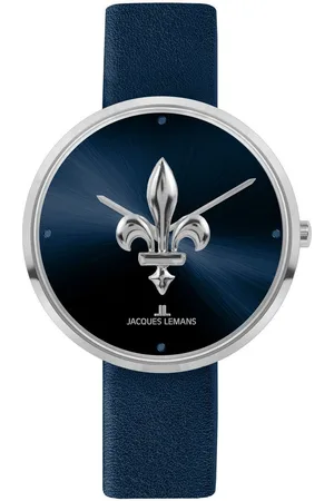 Jacques Lemans Quarzuhr Design Collection 1-2092D, Armbanduhr, Damenuhr, gehärtetes Crystexglas, Lederarmband