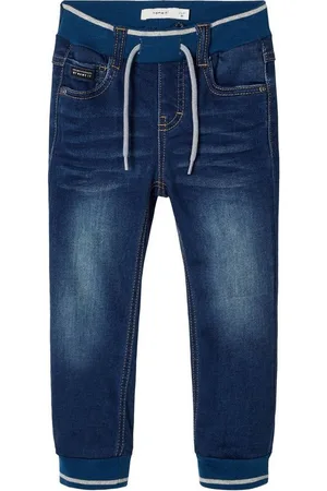 NAME IT 5-Pocket-Jeans Jungen Stretch Baggy Jeans mit Kordelzug - Verkäufer: Schnubby-de