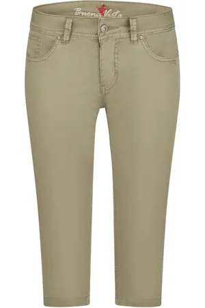 Buena Vista Stretch-Jeans MALIBU-ZIP CAPRI aloe 888 B5935 4003.7143 - Stretch Twill - Verkäufer: Jeans-Manufaktur