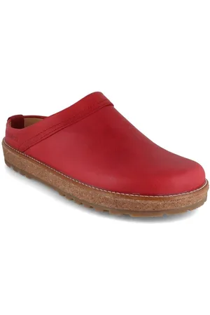 Haflinger Damen Leder Clog Travel Classic, Hausschuh feuchtigkeitsresisdent - Verkäufer: WoolFit