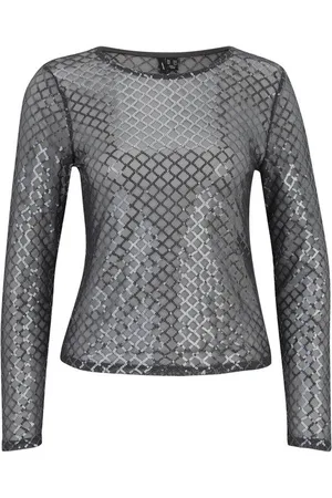 VERO MODA Langarmshirt VMSAFINA (1-tlg) Pailletten - Verkäufer: Mary & Paul