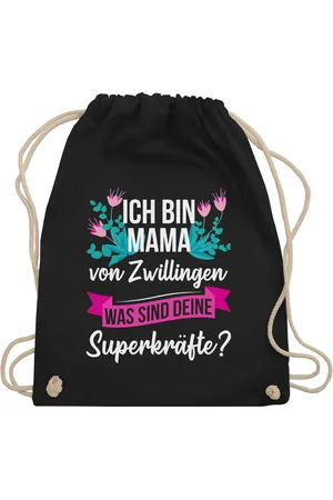 Shirtracer Turnbeutel Ich bin Mama von Zwillingen was sind deine Superkräfte, Mama - Verkäufer: