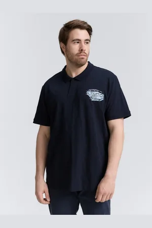 TOM TAILOR Poloshirt Plus Size - Poloshirt aus Baumwolle mit Print - Verkäufer: TOM TAILOR
