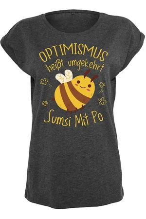 Youth Designz Print-Shirt "Optimismus Sumsi Mit Po" Damen T-Shirt Statement Geschenk Motiv mit lustigem Aufdruck für Frauen - Verkäufer: EmDa Trading GmbH