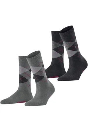Burlington Socken Everyday Argyle (2-Paar) aus weicher gekämmter Baumwolle - Verkäufer: FALKE