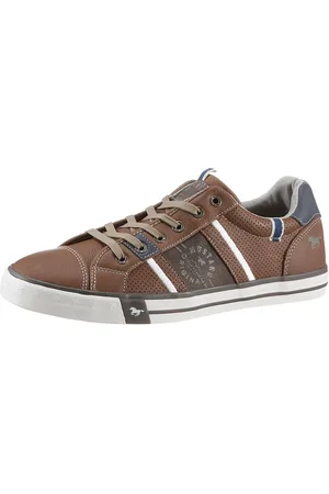 Mustang Sneaker mit kontrastreichen Details, Freizeitschuh, Halbschuh, Schnürschuh