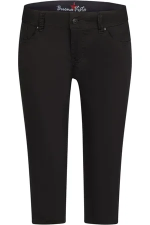Buena Vista Stretch-Jeans MALIBU-ZIP CAPRI black 888 B5935 4003.014 - Stretch Twill - Verkäufer: Jeans-Manufaktur