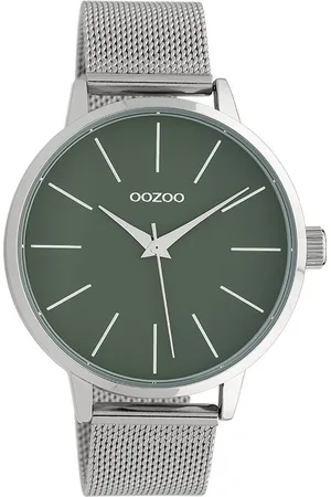 Oozoo Quarzuhr Damen Armbanduhr Timepieces Analog, (Analoguhr), Damenuhr rund, groß (ca. 45mm) Metallarmband, Fashion-Style - Verkäufer: Fit4Style Silberschmuck - IMPPAC
