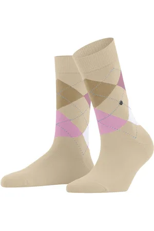 Burlington Socken Queen (1-Paar) mit vierfarbigem Argyle-Muster - Verkäufer: FALKE